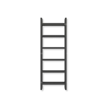 Grzejnik drabinkowy TERMA STAND, podłączenie SX, wym. 1380 x 500 mm, kolor czarny sygnałowy RAL9004 (farba), moc 743W