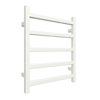 Grzejnik drabinkowy TERMA SIMPLE, podłączenie SX, wym. 600 x 500 mm, kolor biały sygnałowy RAL9003, moc 217W