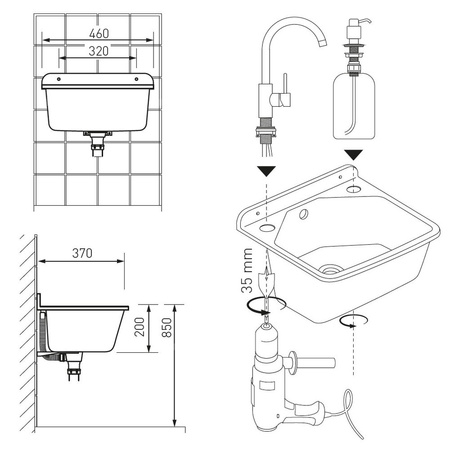 Komora gospodarcza 37/46, biały