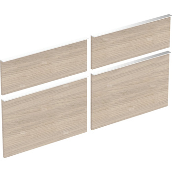 Zestaw frontów szuflad do szafki pod umywalkę podwójną GEBERIT iCon, kol. dąb melamina, struktura drewna szer.1200 mm