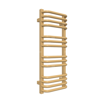 Grzejnik drabinkowy TERMA Alex, podłączenie SX, wym. 760 x 300 mm, kolor złoty połysk, moc 257W