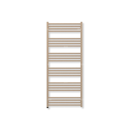 Grzejnik elektryczny TERMA FIONA ONE 1380 x 580 mm, kolor kwarc, moc 600 W, podłączenie E1, kabel prosty z wtyczką szary