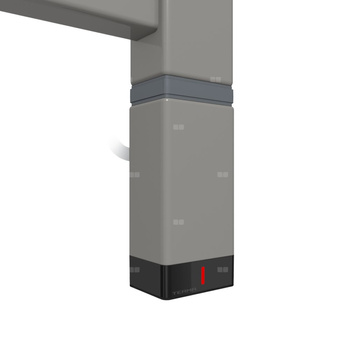 Grzałka TERMA One P30x40, 400W Tuba, RAL 9007, kabel spiralny z wtyczką [srebrzysty, 2,5m, logo Terma, instr. TERMA]