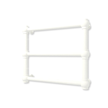 Grzejnik elektryczny TERMA RETRO 430 x 500 mm, kolor biały soft, moc 120 W, podłączenie E1, kabel spiralny z wtyczką