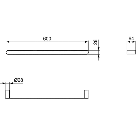 CONCA PORĘCZ 60 CM OKR. GOLD