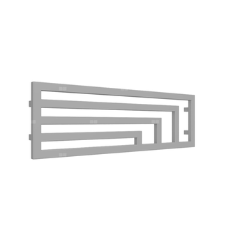 Grzejnik drabinkowy TERMA ANGUS H, podłączenie P3, wym. 360 x 1140 mm, kolor diamentowe srebro, moc 416W