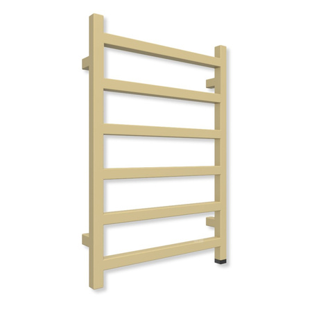 Grzejnik elektryczny TERMA SIMPLE ONE 720 x 500 mm, kolor mosiądz, moc 300 W, podłączenie E8, kabel prosty bez wtyczki szary