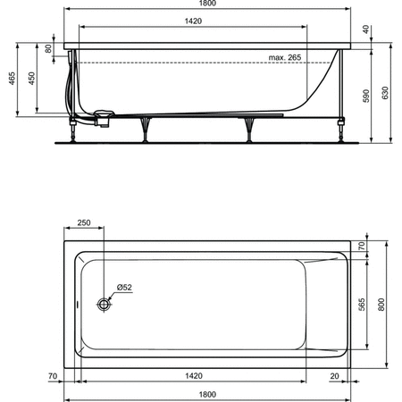 CONNECT AIR WANNA 180X80 Z PANELAMI