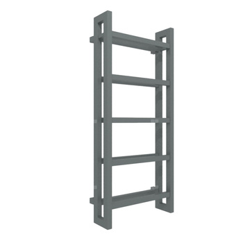 Grzejnik elektryczny TERMA STAND E 1150 x 500 mm, kolor grafit, moc 600 W, podłączenie E8, kabel spiralny z wtyczką czarny