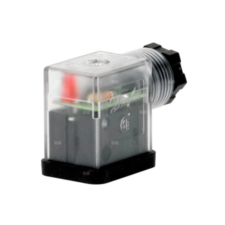 Wtyk do cewki AB z diodą 24V a.c./d.c