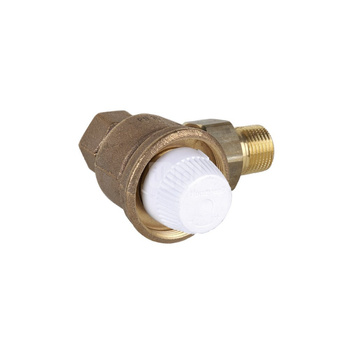 Zawór termostatyczny, kątowy, z wkładką H, 1/2"