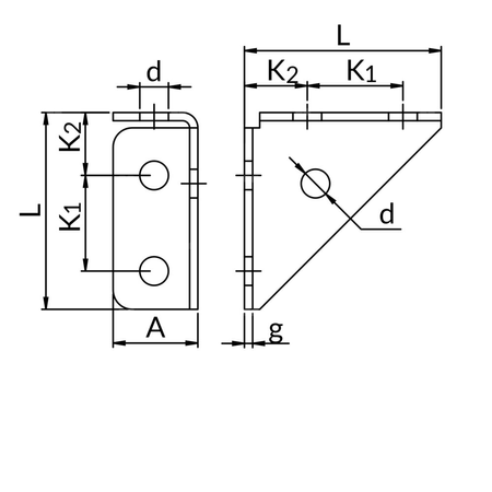 XZ7-A KSZTAŁTKA XZ7 90 PROFILU SZER. 30MM