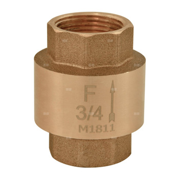 Zawór zwrotny FERRO z elementem zamykającym z tworzywa 6/4'' GW PN 10 max. 100'C