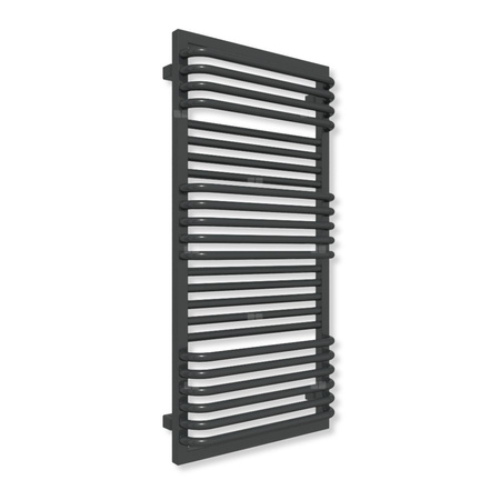 Grzejnik drabinkowy TERMA POC 2, podłączenie Z1, wym. 1040 x 500 mm, kolor czarny jak kruk soft (farba), moc 618W