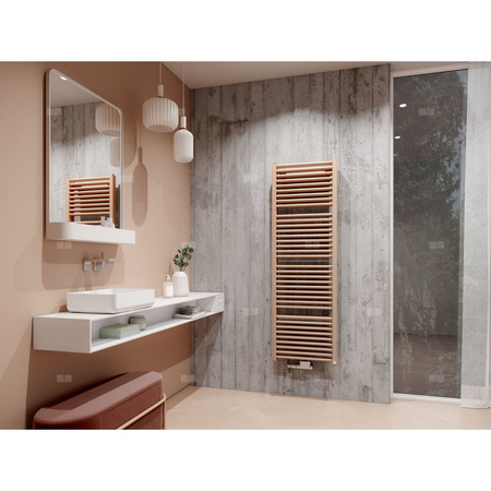 Grzejnik drabinkowy KERMI DUETT-50, wym. 1188 x 934 mm, kolor srebrny, moc 1597W