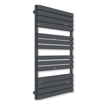 Grzejnik drabinkowy TERMA WARP T BOLD ONE, podłączenie S1, wym. 1110 x 600 mm, kolor metaliczna czerń (farba), moc 924W