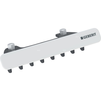 Pokrywa odpływu Geberit z wkładem grzebieniowym, do umywalki, krótka: Biały-alpin