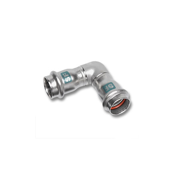 Kolano 90' SANHA NiroSan SF, stal nierdzewna, 28 mm (zw x zw)