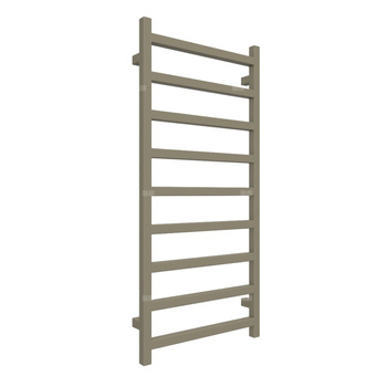 Grzejnik drabinkowy TERMA SIMPLE, podłączenie SX, wym. 1080 x 500 mm, kolor szary oliwkowy RAL7002 (farba), moc 396W