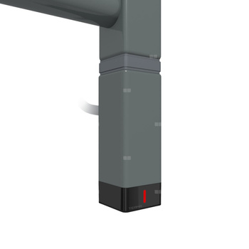 Grzałka TERMA One K30x30, 300W Tuba, Metallic Grey, kabel prosty bez wtyczki [czarny, 1,5m, logo Terma, instr. TERMA]