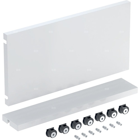 Zestaw serwisowy Geberit do szafki pod umywalkę: Szerokość umywalki=45cm, Biały / Melamina, struktura drewna