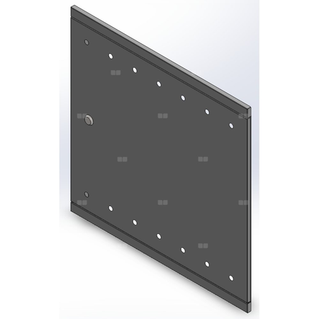 Skrzynka gazowa 600x600 wnękowa stalowa RAL 7040 popiel