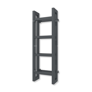Grzejnik drabinkowy TERMA STAND, podłączenie SX, wym. 920 x 300 mm, kolor metaliczna czerń (farba), moc 383W