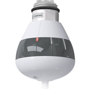 Grzałka TERMA REG 3, 400W Tuba, RAL 9016, kabel spiralny z wtyczką [biały, 2,5m, instr. TERMA]