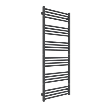 Grzejnik drabinkowy TERMA FIONA, podłączenie ZX, wym. 1380 x 530 mm, kolor metaliczna czerń, moc 616W