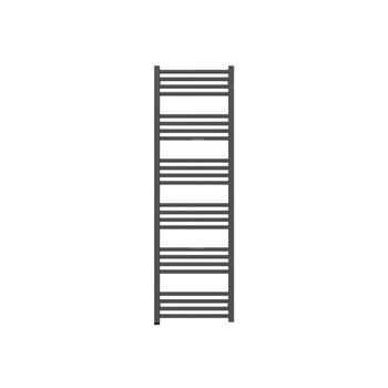 Grzejnik elektryczny TERMA FIONA ONE 1380 x 430 mm, kolor szary czarny soft, moc 600 W, podłączenie E8, kabel prosty bez wtyczki