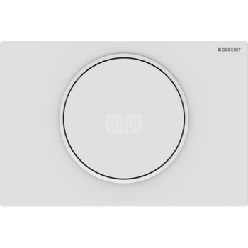 Przycisk uruchamiający Geberit Sigma10, przedni, biały mat-biały-biały mat, easy-to-clean, okrągły