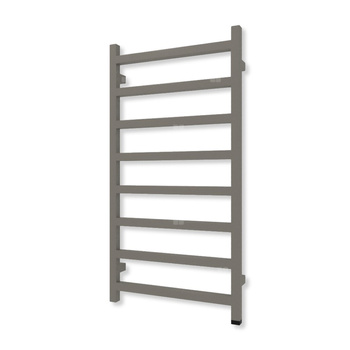 Grzejnik elektryczny TERMA SIMPLE ONE 960 x 500 mm, kolor błyszczący żwir, moc 400 W, podłączenie E8, kabel prosty bez wtyczki czarny