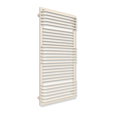 Grzejnik drabinkowy TERMA POC 2, podłączenie ZX, wym. 1240 x 600 mm, kolor biały kremowy RAL9001 (farba), moc 893W
