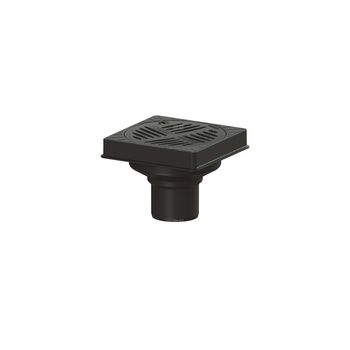 Wpust podwórzowy Ecoguss DN100, odpływ pionowy, z kwadratową ramą nośną