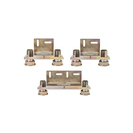 Monozłącza pod gazomierz G4/G6 130mm GZ 1'' x króciec do wspawania 1'', blokowe