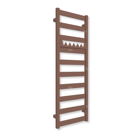 Grzejnik drabinkowy TERMA VIVO, podłączenie SX, wym. 1150 x 400 mm, kolor Cu (farba), moc 366W