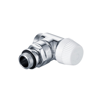 Zawór termostatyczny Thera Design, chrom, kątowy, 1/2", konieczne złączki FEM24C/FEM24P/FEM24M