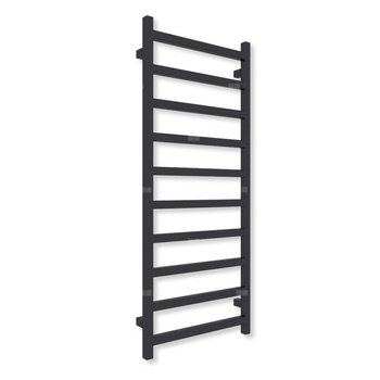 Grzejnik elektryczny TERMA SIMPLE 1200 x 500 mm, kolor soft 5004, moc 400 W, podłączenie E1, kabel spiralny z wtyczką czarny