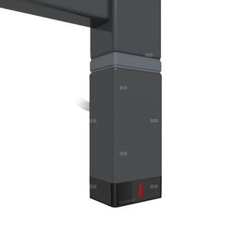 Grzałka TERMA One P30x40, 600W Tuba, Metallic Black, kabel spiralny z wtyczką [czarny, 2,5m, logo Terma, instr. TERMA]