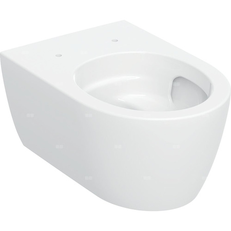 Wisząca miska WC Geberit iCon, lejowa, ukryte mocowania, TurboFlush: T=53cm, Biały