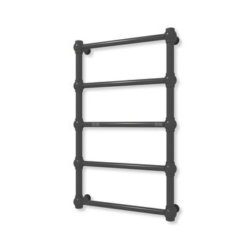 Grzejnik elektryczny TERMA RETRO 800 x 500 mm, kolor heban, moc 200 W, podłączenie E8, kabel prosty bez wtyczki z maskownicą czarny