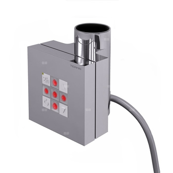 Sterownik TERMA KTX 2 Karton, Chrom CRO, kabel prosty z wtyczką [srebrzysty, 1,5m, logo Terma, instr. TERMA]