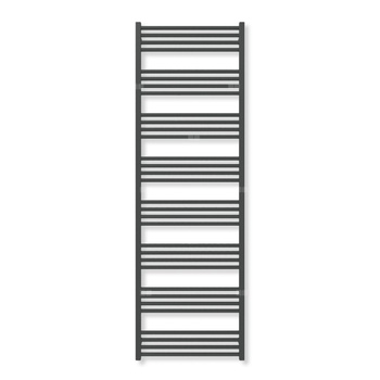 Grzejnik elektryczny TERMA FIONA 1860 x 600 mm, kolor czarny jak kruk soft, moc 1000 W, podłączenie E1, kabel spiralny z wtyczką czarny