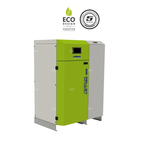 Kocioł na pellet VITECO HEAT EG PELLET MINI COMPACT B L 24 kW z zasobnikiem o pojemności 188 l