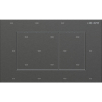 Przycisk uruchamiający Geberit Sigma40, przedni, stal nierdzewna czarny chrom, prostokątny