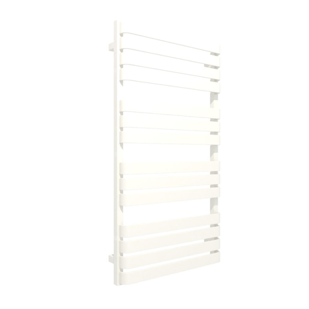 Grzejnik drabinkowy TERMA WARP T, podłączenie SX, wym. 1110 x 600 mm, kolor biały soft RAL9016, moc 650W