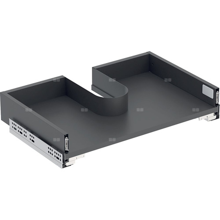 Szuflada górna Geberit do szafki pod umywalkę meblową Selnova Square, z dwiema szufladami: Szerokość umywalki=60cm, Lava / Matowy