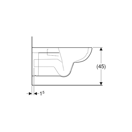 Deska sedesowa Geberit Selnova Comfort bez barier, antybakteryjna, mocowanie od góry: Wolne opadanie=Nie, Zawiasy wypinane=Nie, Mocowanie=Od góry, Biały