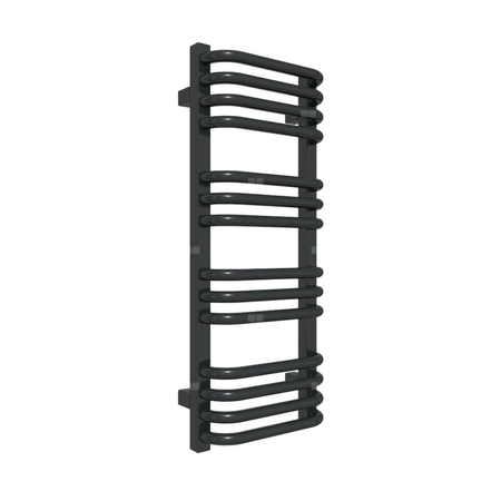 Grzejnik drabinkowy TERMA Alex, podłączenie SX, wym. 760 x 300 mm, kolor czarny jak kruk mat RAL9005, moc 257W