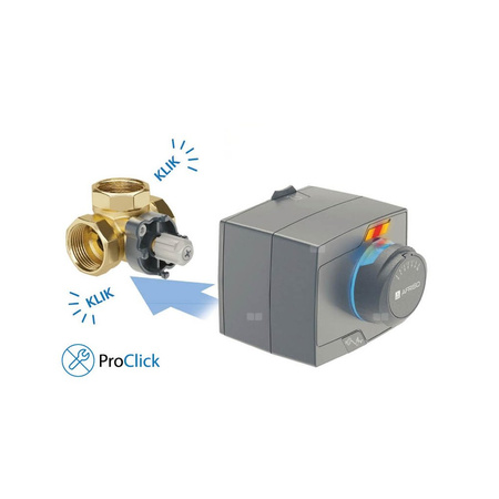 Zawór obrotowy czterodrogowy AFRISO ARV 485 ProClick, mieszający, DN 32